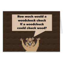 Woodchuck Tongue Twister cards