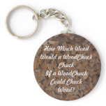 WoodChuck Would keychains