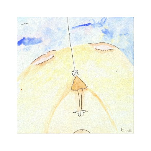 Woodchuck's Ballerina Stretched Canvas Prints