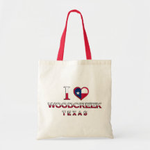 Woodcreek, Texas Canvas Bags