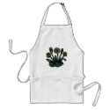 Woodcut Flowers apron
