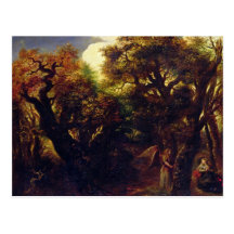 Wooded Landscape with Hagar and the Angel Postcards