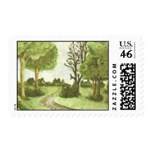 Wooded Path Postage Stamps