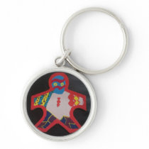 Wooden Abstact Ninja Keychains