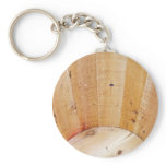 Wooden Barrel Key Chain