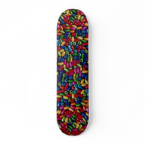 Wooden beads skateboard deck