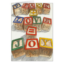 Wooden Blocks Note Card