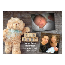 Wooden Blocks Teddy Announcement
