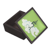 WOODEN BOX  Green Tara Symbol: the Seed Syllable Premium Gift Boxes