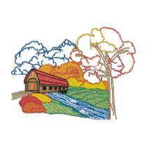 Wooden Bridge embroidered shirts by ZazzleEmbroidery Wooden Bridge embroidered shirts