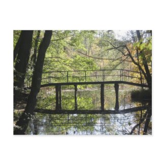 Wooden Bridge Postcard postcard