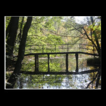 Wooden Bridge Postcard postcards