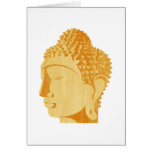Wooden Buddha Greeting Card