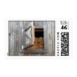 Wooden Building Hayloft Door Open postage