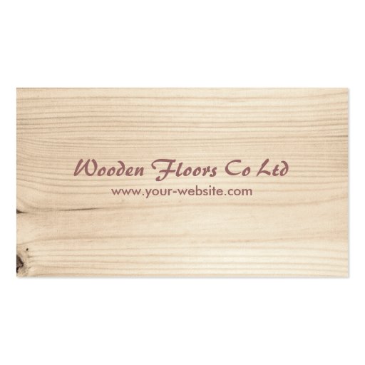 Wooden Business Cards (front side)