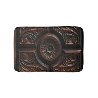 Wooden Carving Bath Mats