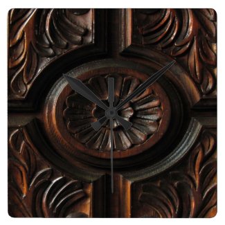 Wooden Carving Clock