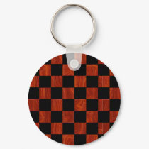 Wooden Checkerboard keychains