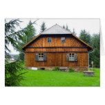 Wooden Cottage In South Bohemia Card
