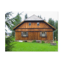 Wooden Cottage In South Bohemia postcards