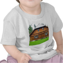 Wooden Cottage In South Bohemia t-shirts