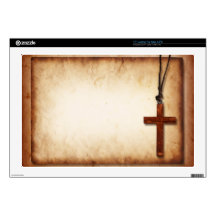 Wooden Cross 17" Laptop Skin