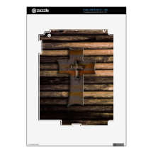 Wooden Cross Decals For iPad 2