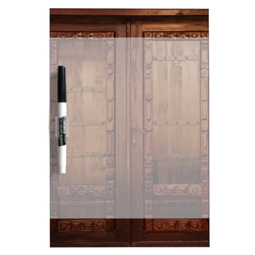 Wooden Doors DryErase Board Zazzle