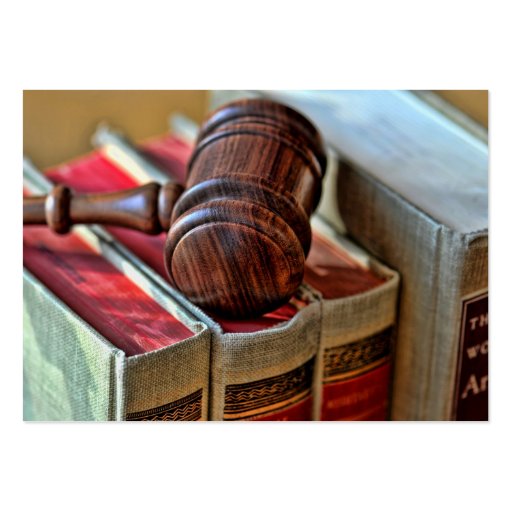 Wooden Gavel Business Cards