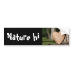 wooden heart bumper sticker