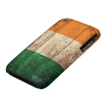 Wooden Ireland Flag Case-Mate iPhone 3 Case