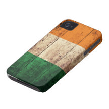 Wooden Ireland Flag iPhone 4 Case