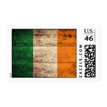 Wooden Ireland Flag Stamps