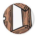 wooden letter D Refrigerator Magnet