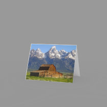 Wooden Mormon Row Barn cards