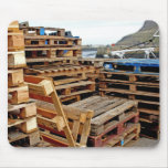 Wooden Pallets on the Dock Mouse Pad mousepads