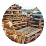Wooden Pallets on the Dock Stickers