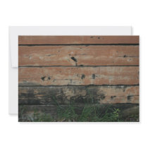 Wooden planks with algae grass  growing photograph personalized announcements
