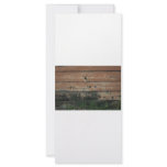 Wooden planks with algae grass  growing photograph rack cards