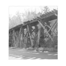 Wooden Rail Bridge Memo Note Pad
