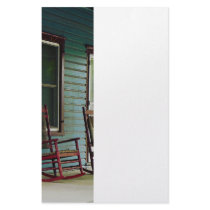 Wooden Rocking Chairs on Porch Stationery