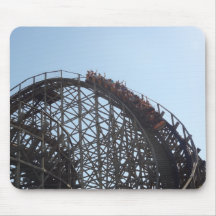 Wooden Roller Coaster Mouse Pad