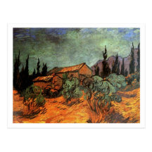 Wooden Sheds, Vincent van Gogh Post Cards