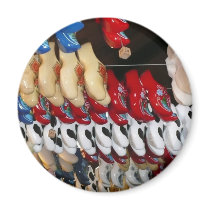 Wooden shoe factory magnets by Pucepitou Wooden shoe factory magnets