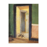 Wooden shoes impressionist painting by Anna Ancher Postcards