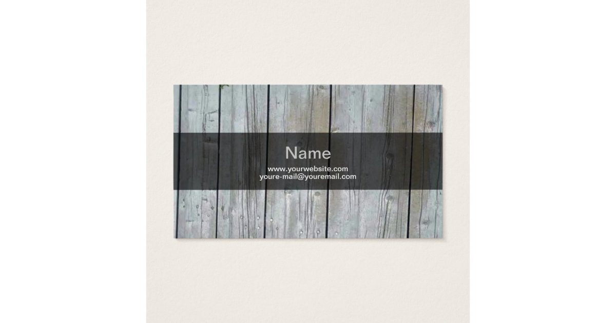 Wooden Siding Business Card Zazzle