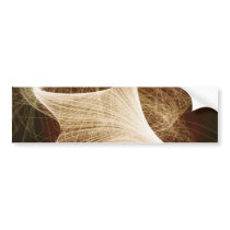 wooden starry night bumper sticker