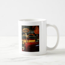 Wooden Steering Wheel on Old-Fashioned Car Coffee Mugs