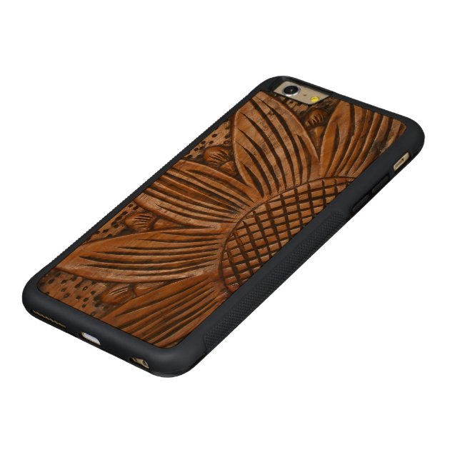 Wooden Sunflower Wood iPhone 6 6S Plus Covers Carved® Cherry iPhone 6 Plus Bumper Case-5