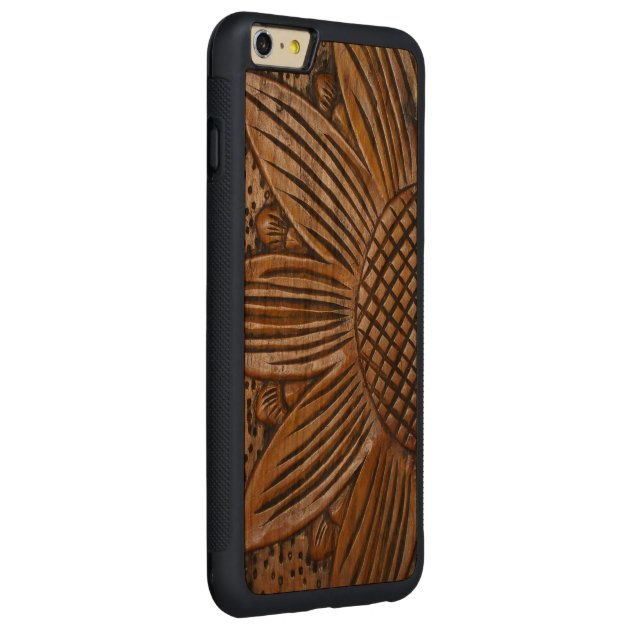 Wooden Sunflower Wood iPhone 6 6S Plus Covers Carved® Cherry iPhone 6 Plus Bumper Case-2